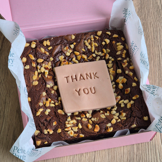 Nutella Brownie Slab | Personalised Message
