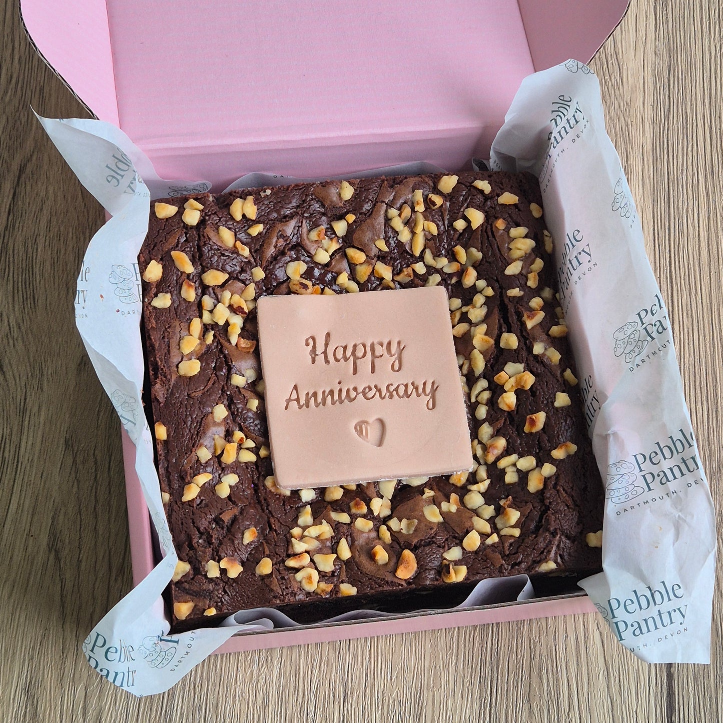 Nutella Brownie Slab | Personalised Message