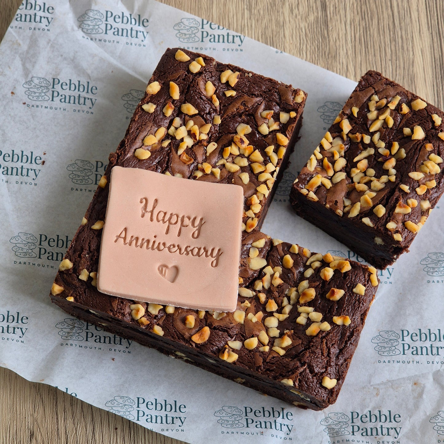 Nutella Brownie Slab | Personalised Message